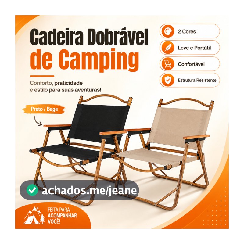 Cadeira dobrável camping praia Pesca em aluminio Banquinho Portatil Retratil com Alça