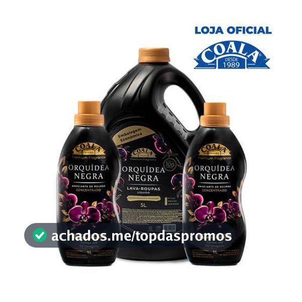 Kit Coala Laundry Lava Roupas 5L + 2 Amaciantes 1L - Orquídea Negra