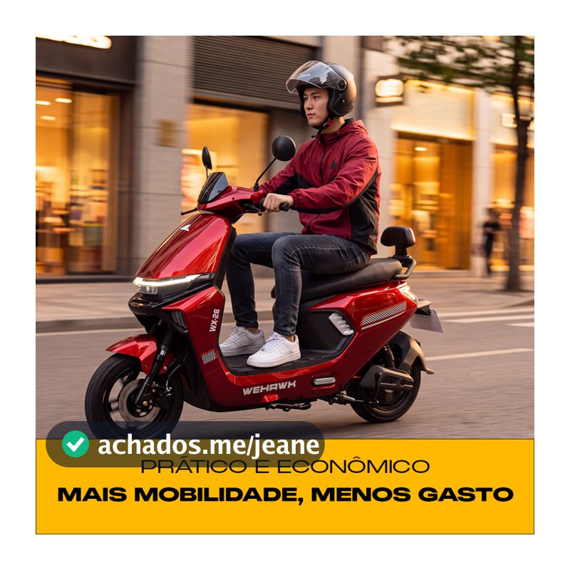 Scooter Elétrica 1000W WX-26 Resistente a Água  Bateria de Lítio 60V 20Ah Autopropelido