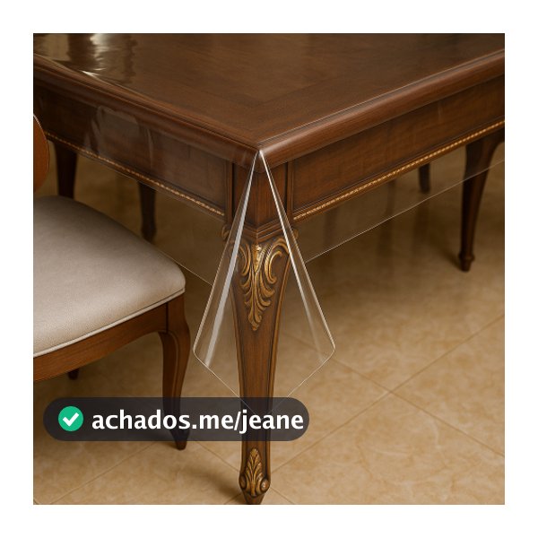 Toalha de plástico Transparente De PVC Para Mesa Retangular 6 Cadeiras Cozinha Fácil de Limpar