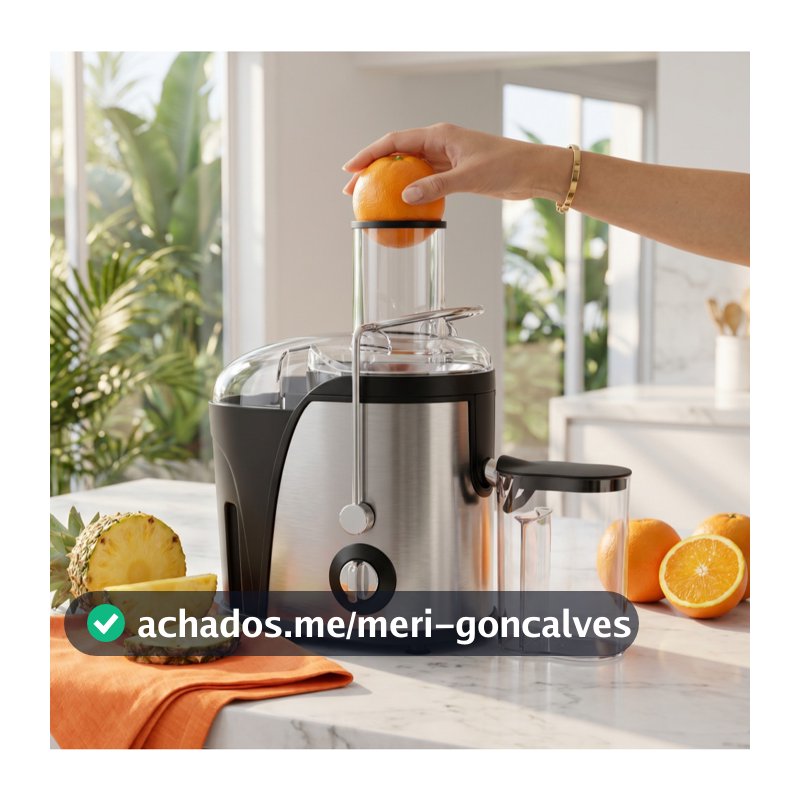 Extrator de suco doméstico centrífugo de aço inoxidável de grande diâmetro 800W