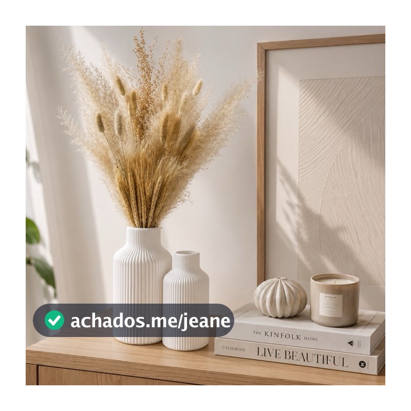 Vaso Decorativo Moderno Nórdico Minimalista Sala Mesa Aparador Lavabo Decoração Premium