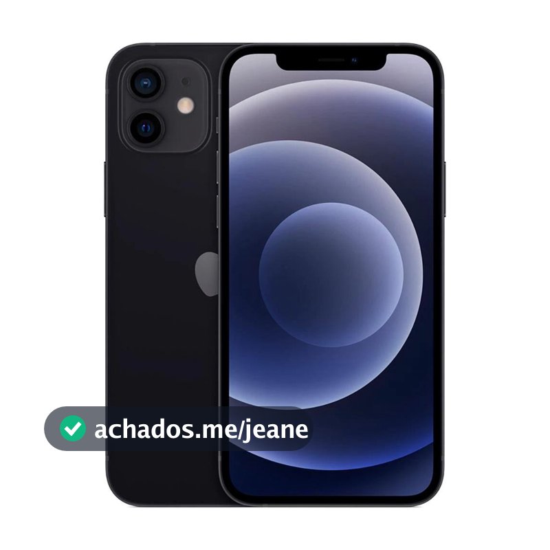 Usado: iPhone 12 128GB Preto Bom - bateria 70% - Trocafy - Apple