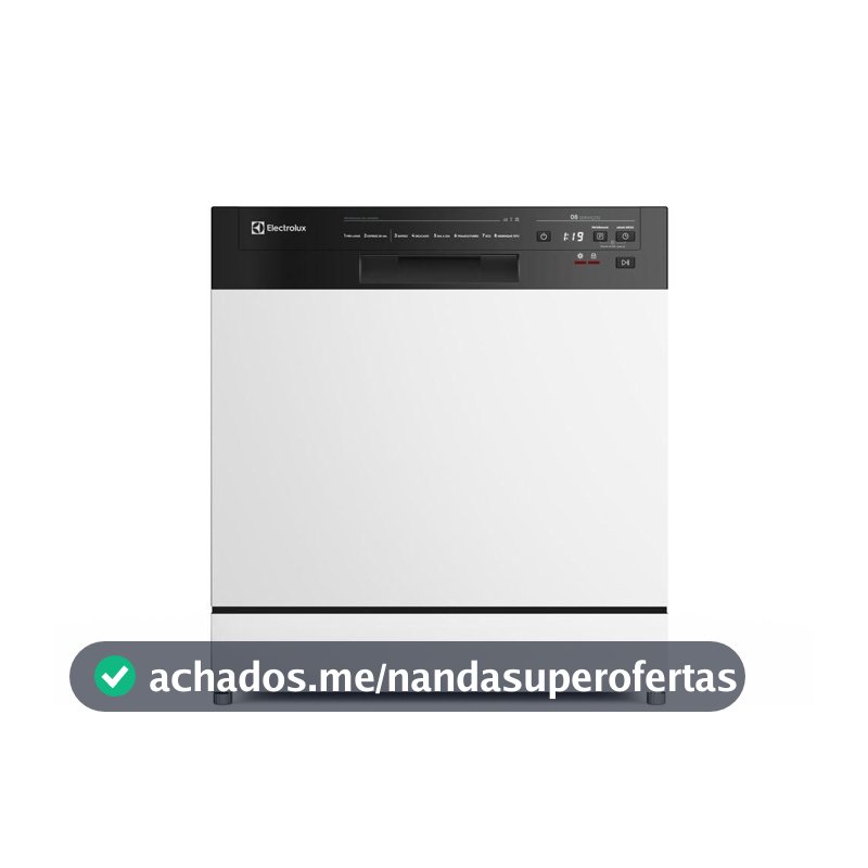 Lava-Louça Electrolux 8 Serviços Branca com Programa Lava & Seca 50 min (LB08E)