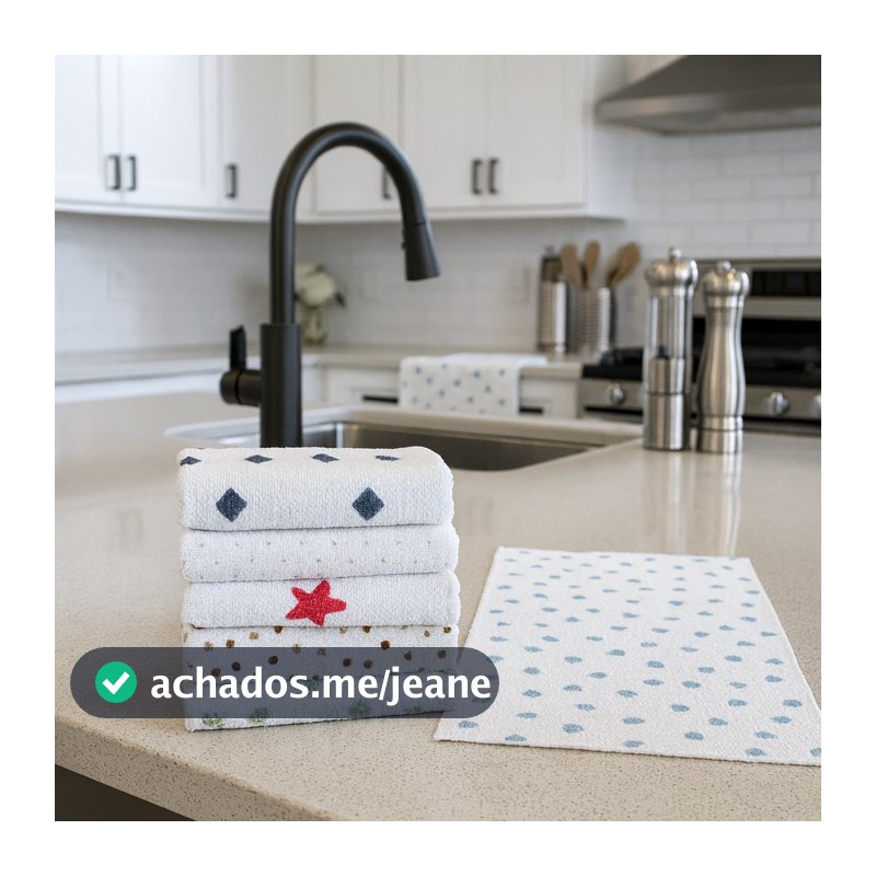 Kit Panos de Microfibra Aveludada Limpza Clean Pano Prato Limpeza Premium Gourmet Nalitex