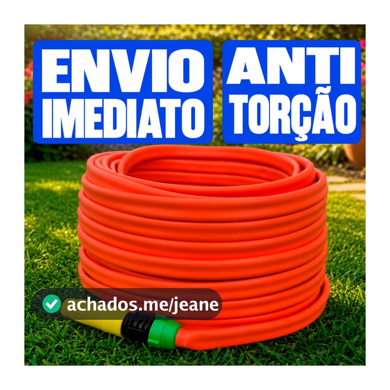 Mangueira de Jardim Anti Torção Flexivel Não Dobra Reforçada 05/10/15/20/25/30/35 e 50 Metros