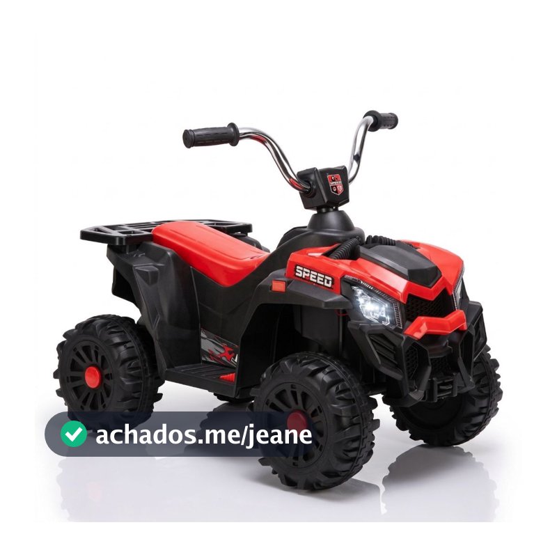 Quadriciclo Elétrico Infantil 6V Som Luz LED e Bateria Recarregável Passeio Seguro
