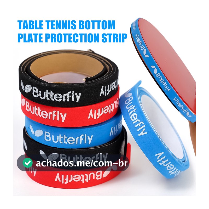 Fita De Tênis De Mesa 2pc Borda De Raquete Profissional/Protetora De Morcego Ping Pong Lateral/Anti-Colisão Esponja