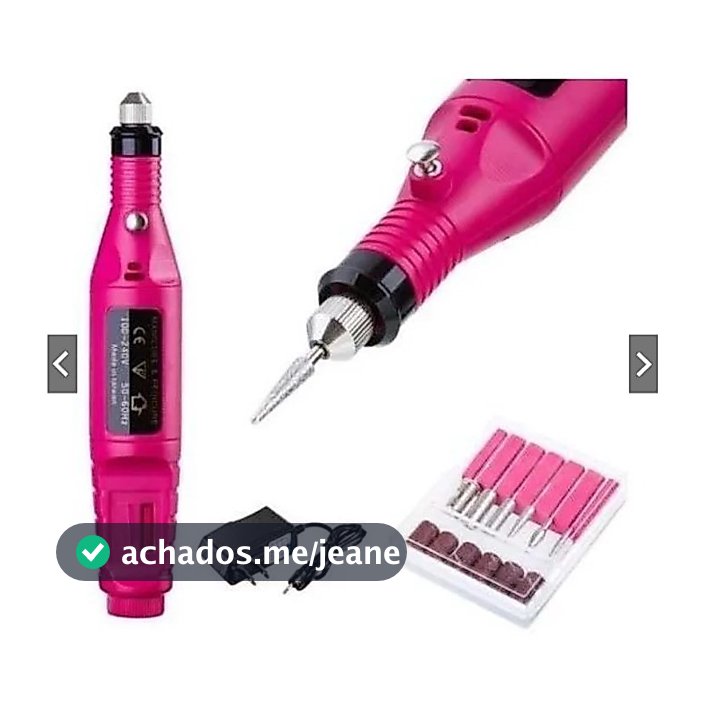 Lixadeira Unha Lixa Elétrica Profissional Bloco Motor Bivolt