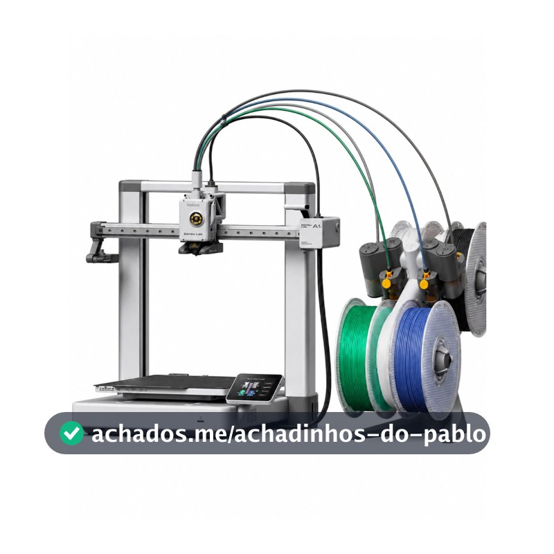 Impressora 3D Bambu Lab A1 + Ams Lite Bivolt 110/220 - Combo