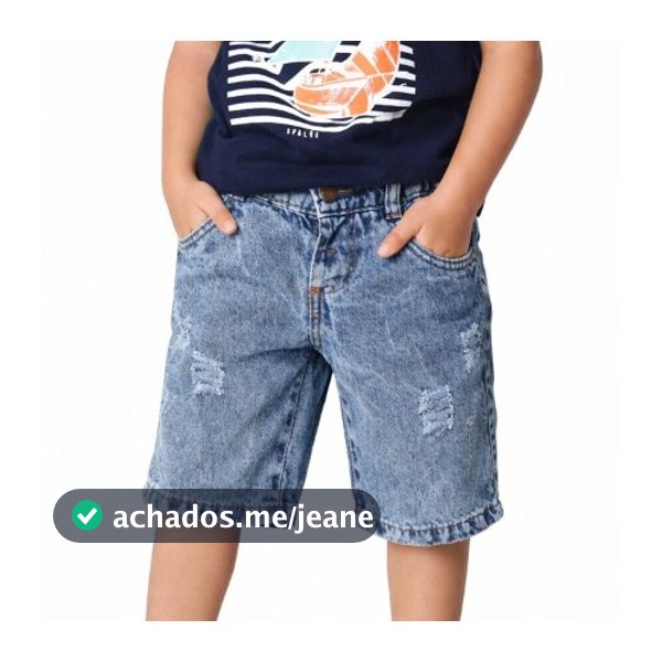 Short Jeans Infantil Masculino Bermuda Jeans 100% algodão para meninos Roupa Verão Infantil Masculina Bermudinha Jeans