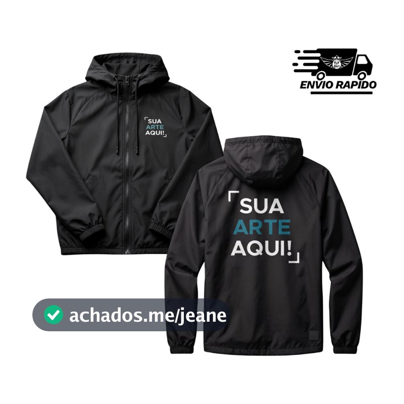 Blusa Jaqueta Corta Vento Personalizada ou liso Uniforme Evento Empresa Personal do P ao GG