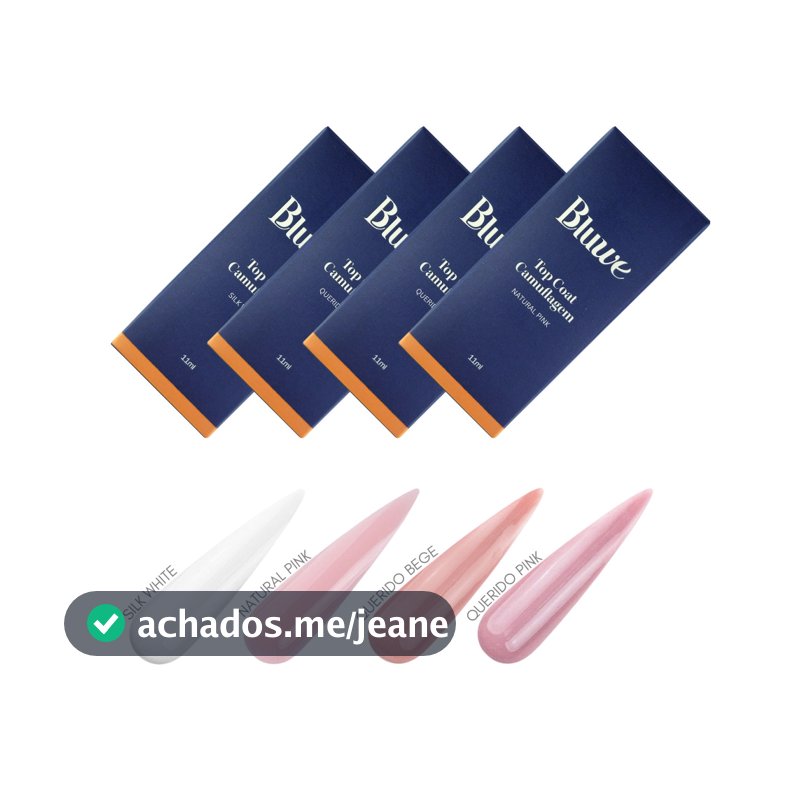 Top Coat Camuflagem 11ml - Bluwe