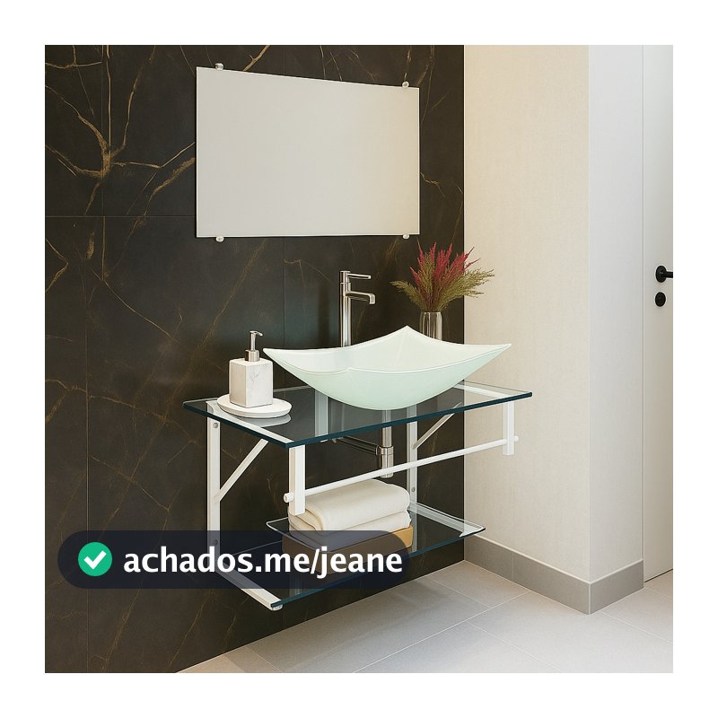 Gabinete de Vidro Para Banheiro 40cm 50cm 60cm Cores Variadas