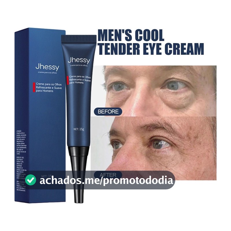 Creme Para Os Olhos Masculino Retinol 15g | Remove Olheiras Rugas Inchaço、Bolsas | Hidratante、Firmador、Nutritivo、Suaviza