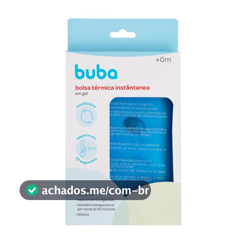 Bolsa Térmica em Gel Aquecimento Instântanea Em Um Click Alívio Cólicas Dores Bebê Buba