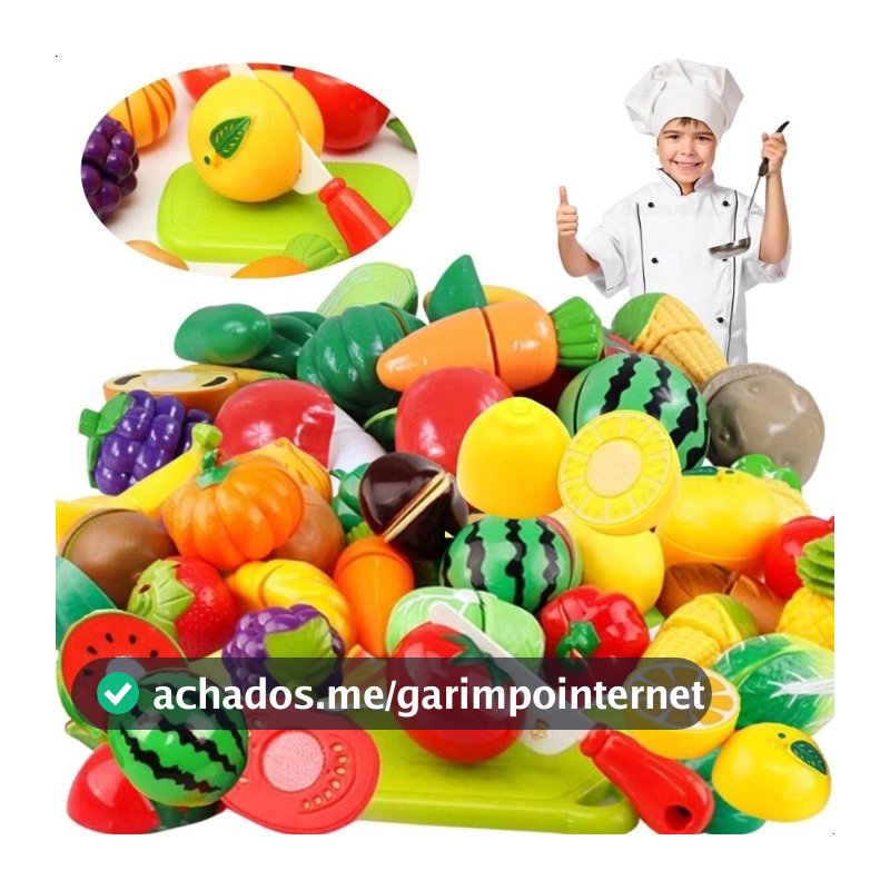 Brinquedo Comidinha Cozinha Frutas e Verdura