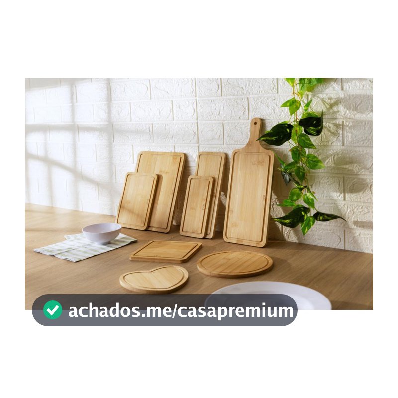 Tábua Lyor de Bambu para Servir 39cm x 15cm x 1cm