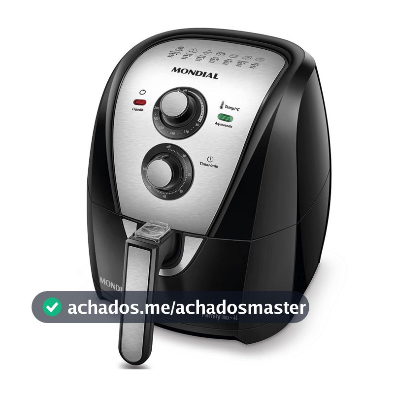 Fritadeira Sem Óleo Air Fryer Mondial AFN40BI Family Inox 4L