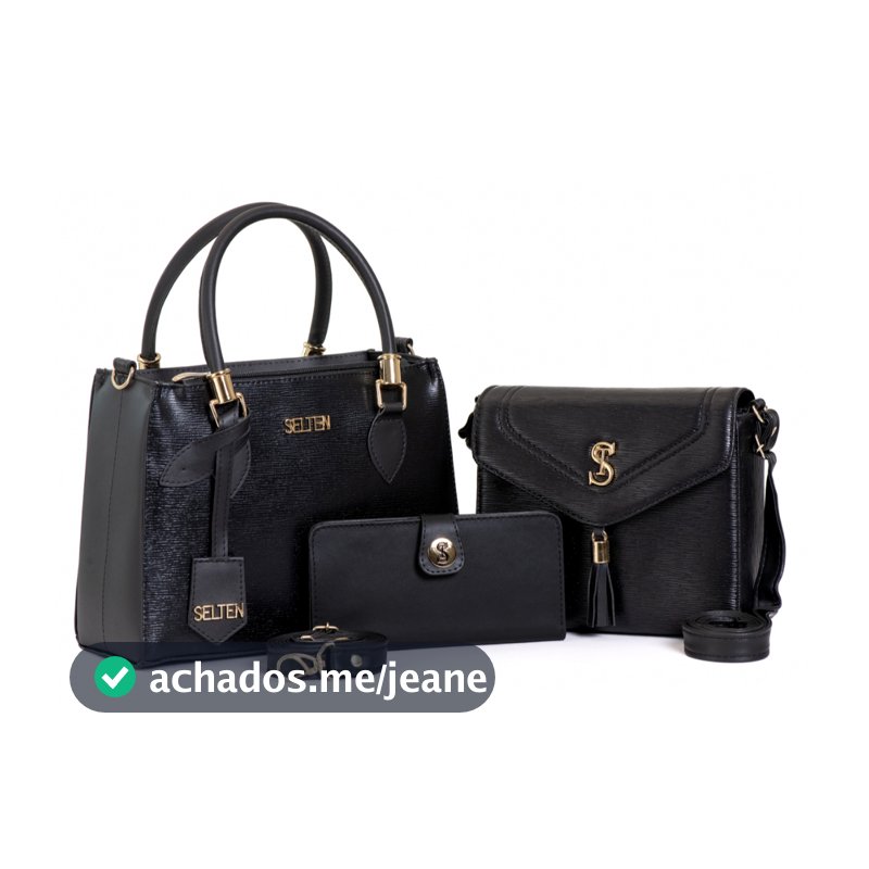 Kit Bolsa Lorena Transversal Alça Ajustável Tote Bolsa Tiracolo Modelo Tampa Lançamento com Carteira