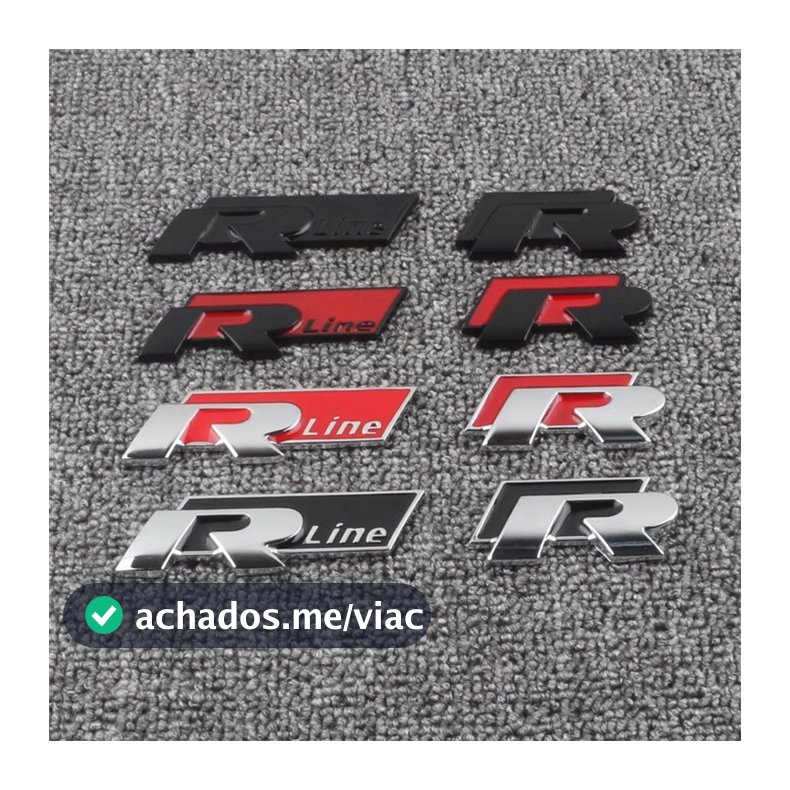Adequado para volkswagen Golf CC scooter Magotan Sagitar POLO Metal modificado R logotipo do carro adesivo rline cauda l