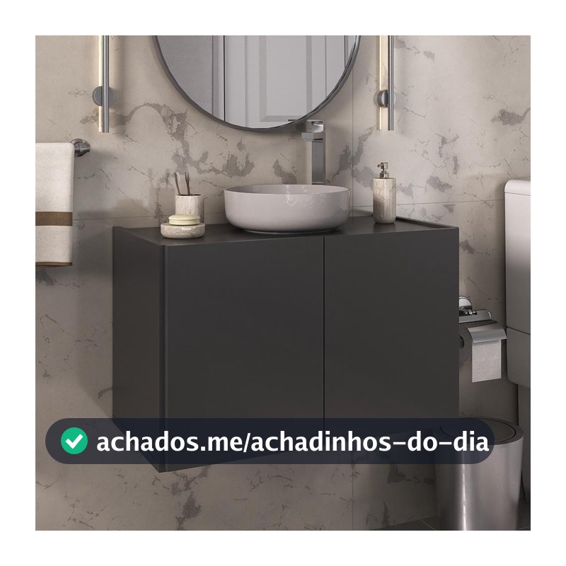 Gabinete de Banheiro 62,5cm Suspenso 2 Portas Multimóveis MP5044