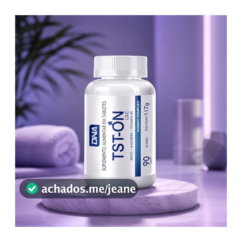 Tst On Testosterona Zinco Magnésio Vitaminas Energia Disposição Performance Masculina 90 Tabletes