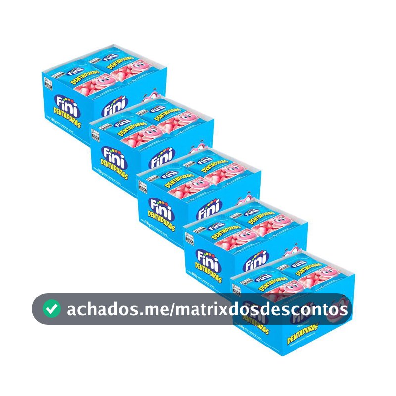 Kit Mini Dentaduras 60 pacotes de 15g cada - FINI
