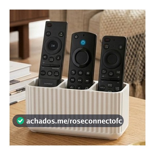 Porta Controle Remoto Decorativo Organizador de Mesa para Sala  Quarto  TV Ar Condicionado Rack Estante