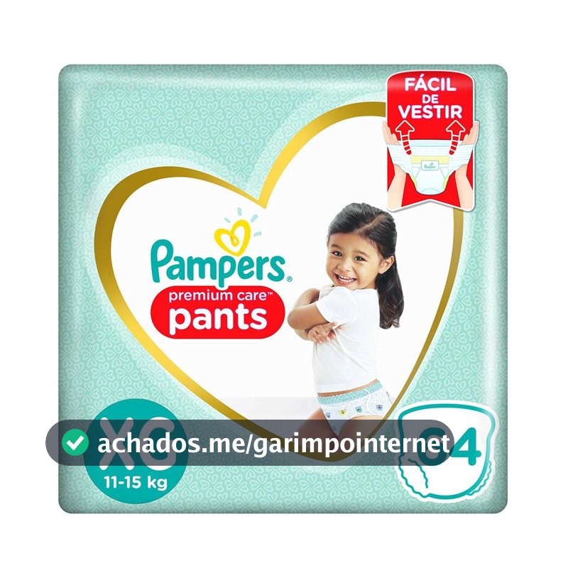 Fralda Pampers Pants Premium Care XG 64 un