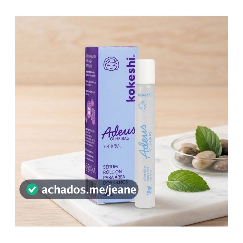 Kokeshi Sérum Roll-On Adeus Olheiras Área dos Olhos 10ml