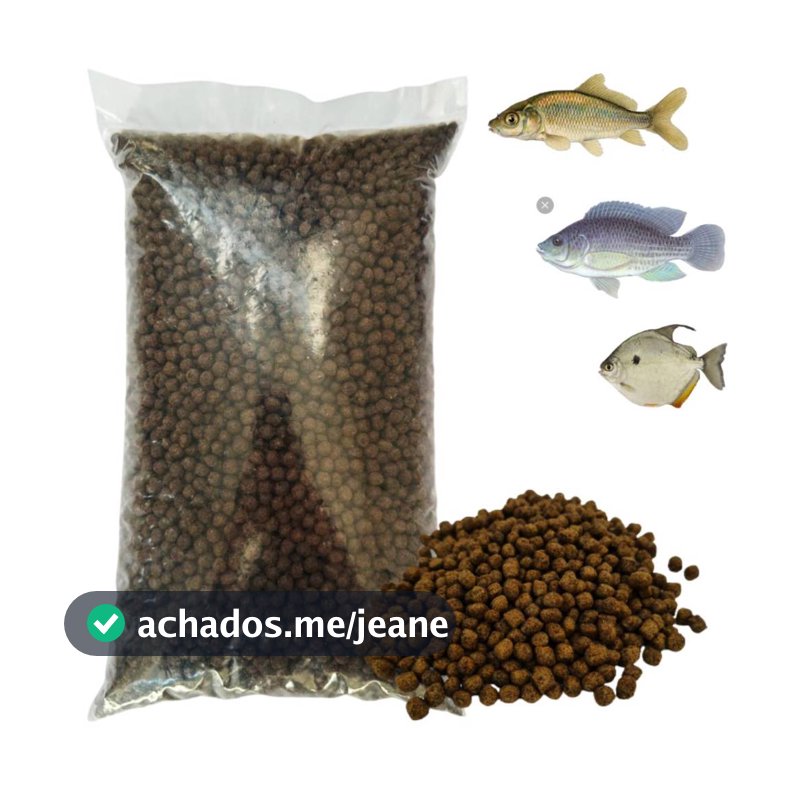 Ração Grossa Peixe Tilapia/Carpa Crescimento Polinutri 1KG