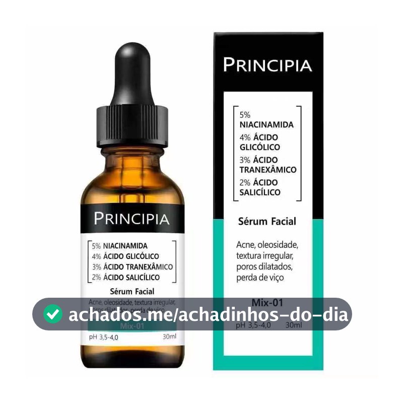 Sérum Mix-01：Reduz poros e oleosidade, clareia manchas