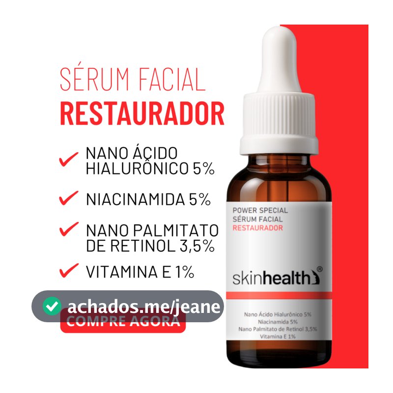 Sérum Restaurador - Sérum Nano Retinol 3,5% + Ácido Hialurônico 5% Skinhealth 30ml