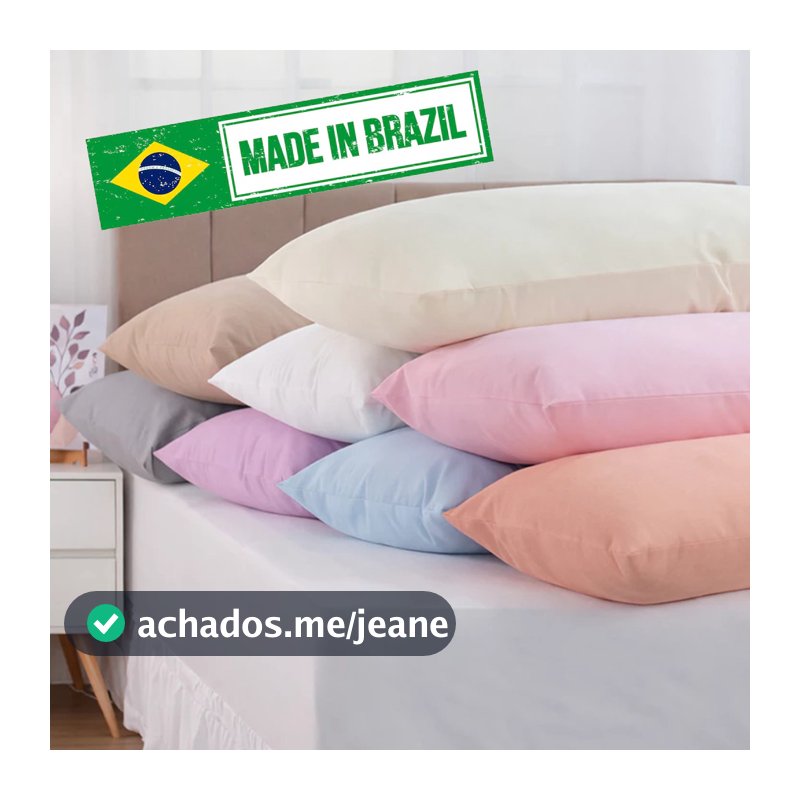 Capa Para Travesseiro de corpo Xuxão com Zíper Fronha Xuxão 400 Fios Várias Cores  1,30 x 0,40 Gestante Conforto