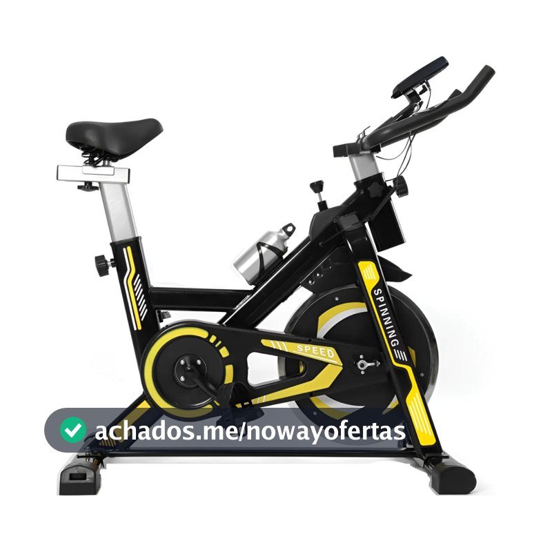 Bicicleta Spinning Ergométrica Exercício Profissional Monitor suporta até 150kg Academia 1.90m