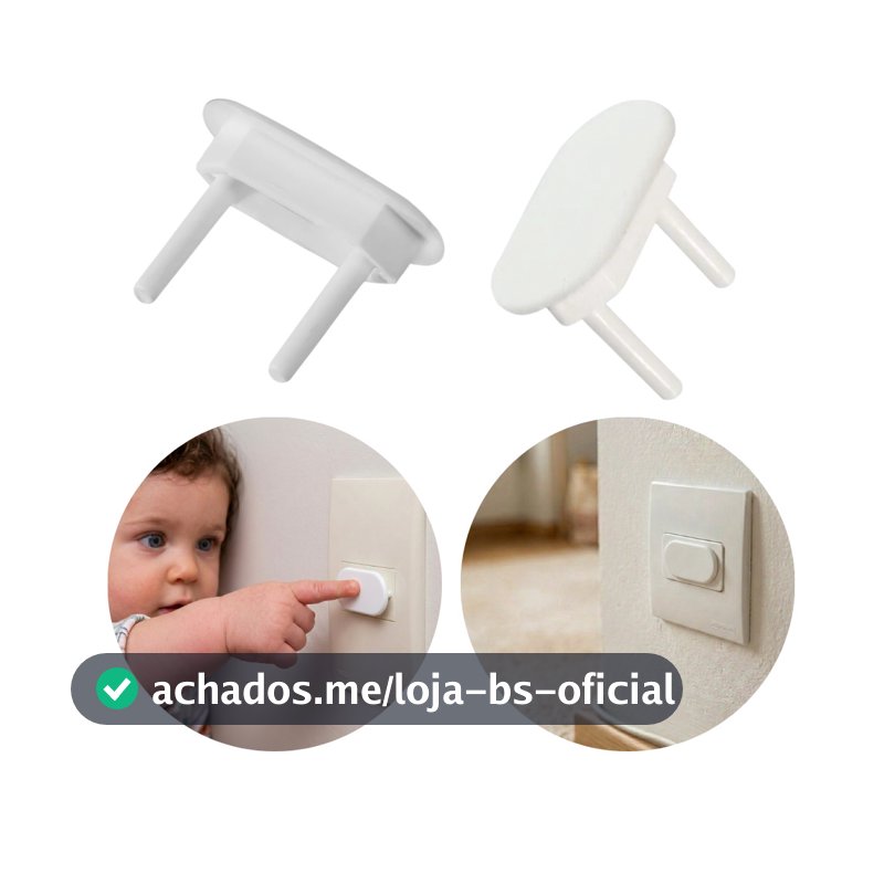 Kit 10 a 50 Protetor de tomada bebê segurança contra choques elétricos