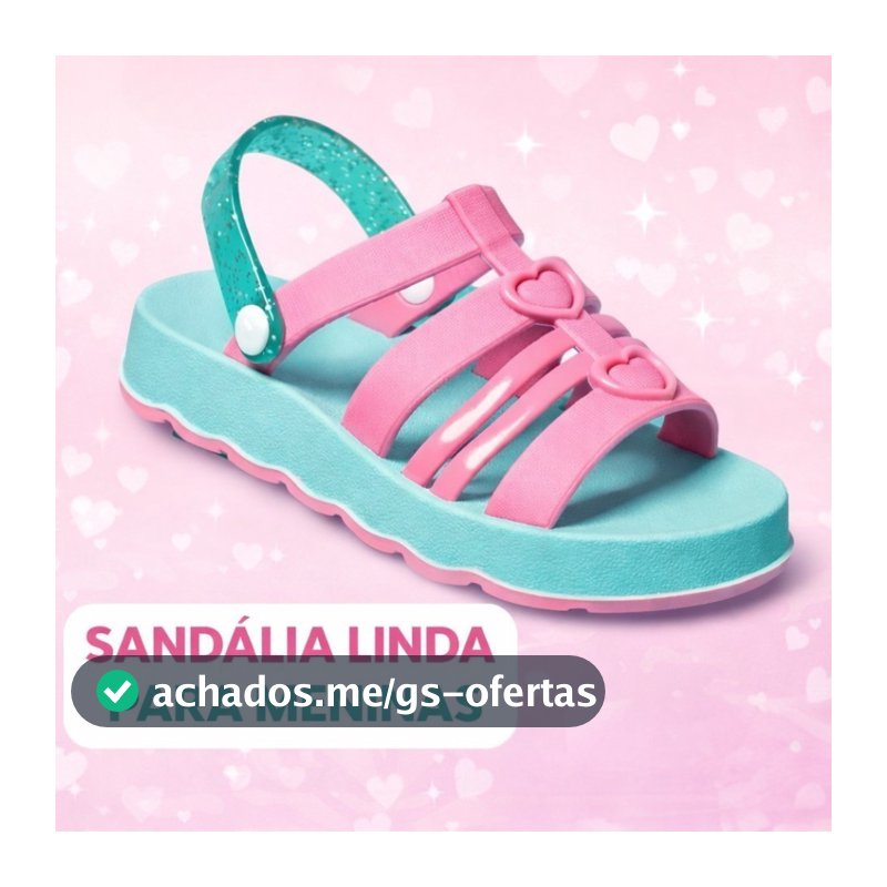 Sandália Infantil Menina Elegante Lançamento