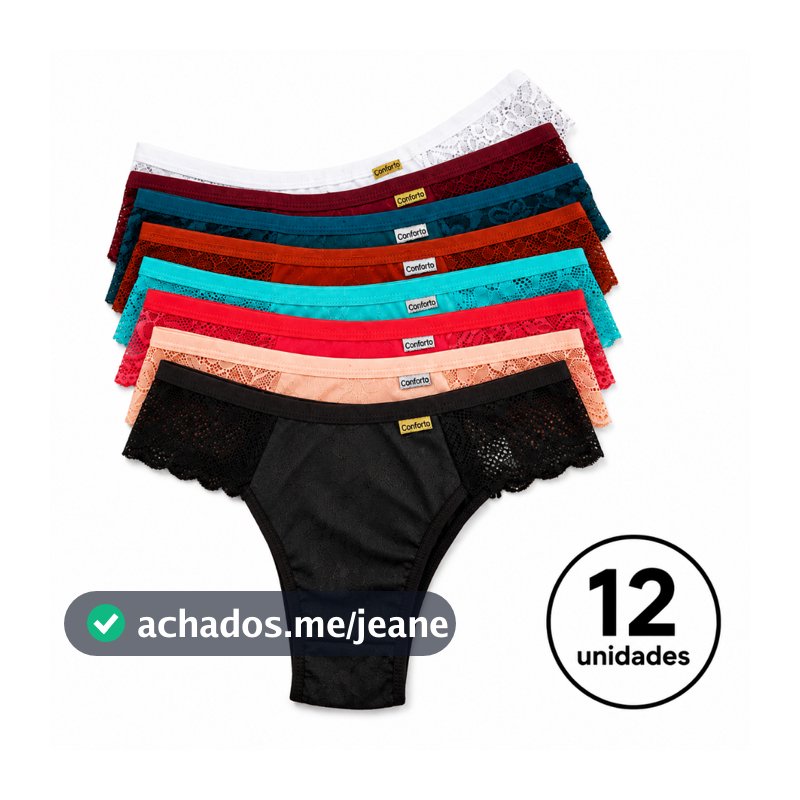 Kit de calcinha fio dental lingerie sexy