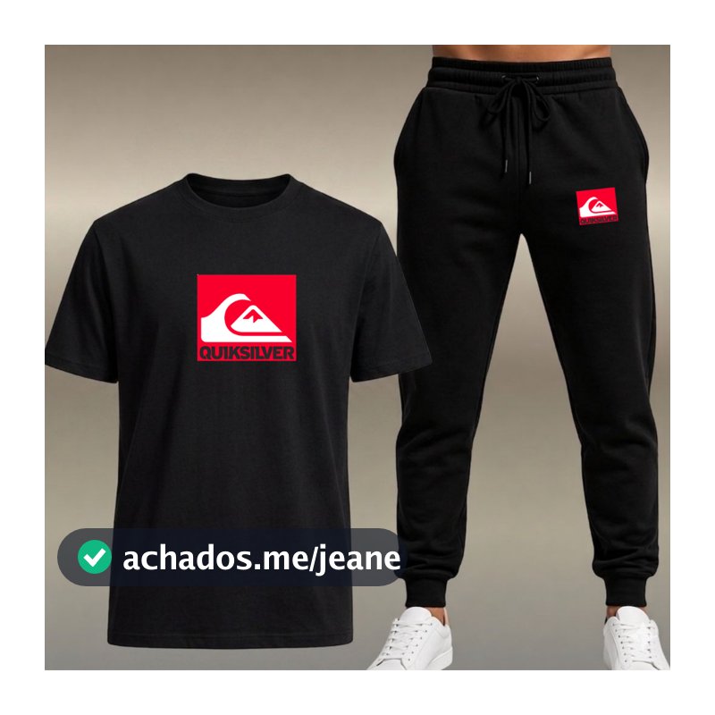 Kit Conjunto Calça Jogger Moletom Flanelada + 1 Camisetas Marca Surf  Masculino Academia Envio !!!!!