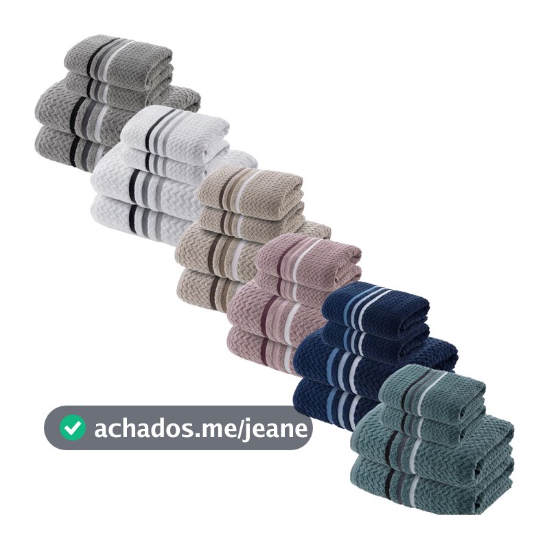 Jogo De Toalhas Banhão Gigante Fio Penteado Grossa 4 peças 450g/m2 100% Algodão Trento Corttex
