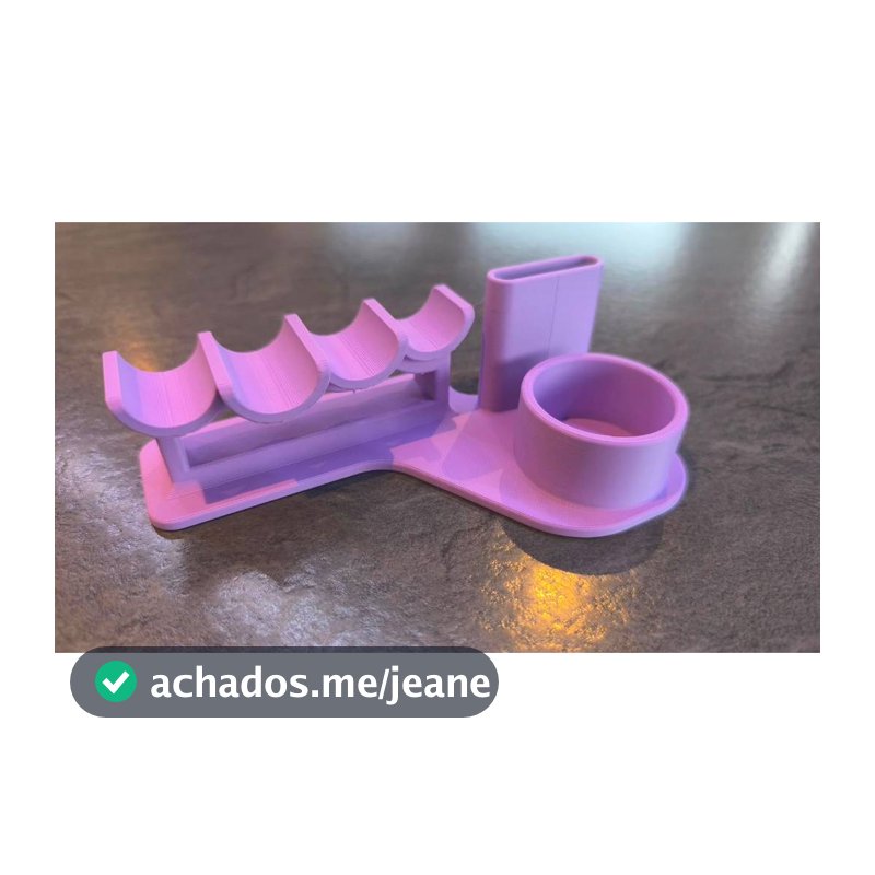 APOIO DE MÃO + ORGANIZADOR PARA ESTÚDIO DE UNHAS l NAIL DESIGNER l MANICURE l IMPRESSÃO 3D