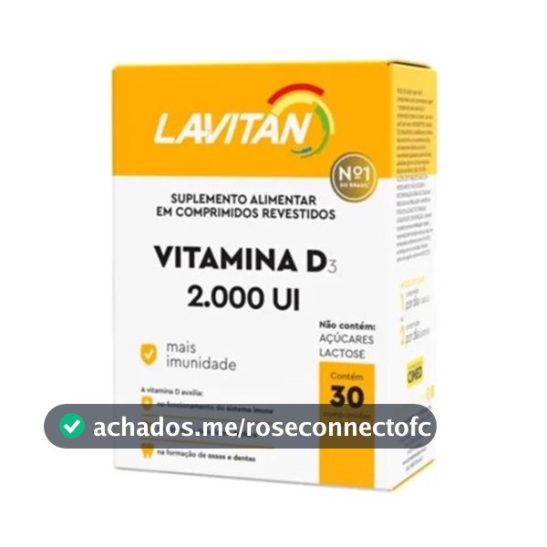 Lavitan Vitamina D 2.000ui Com 30 Comprimidos