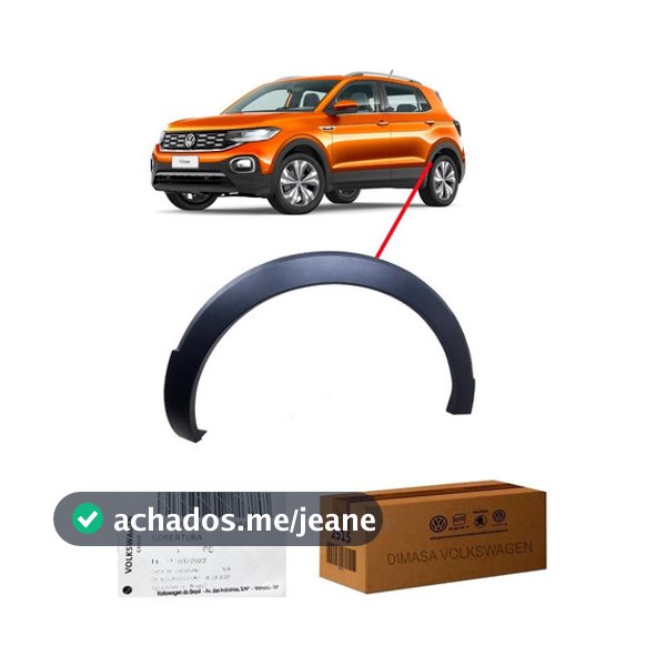 Moldura Paralama T Cross Traseiro Direito 2gm8548209b9 Vw