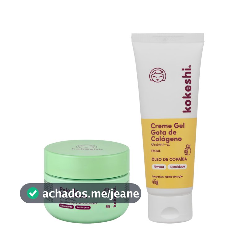 Kit Gota de Colágeno e Pele de Porcelana Antioleosidade
