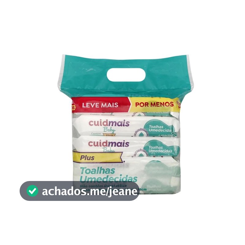 Lenço Umedecido Cuidmais Baby Plus Pack 250 Unidades