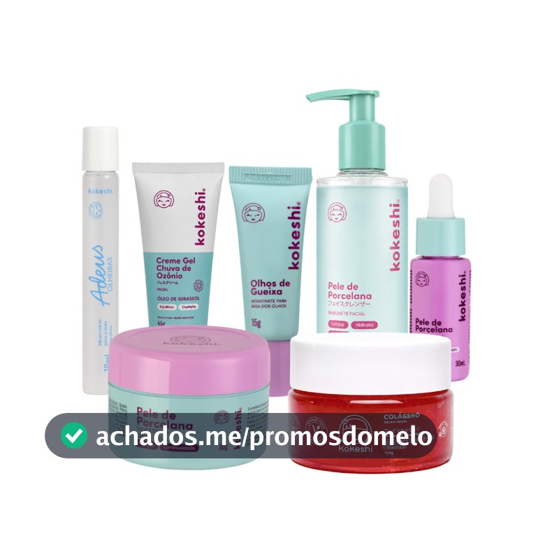 Kit Skincare Tratamento Facial Premium Kokeshi