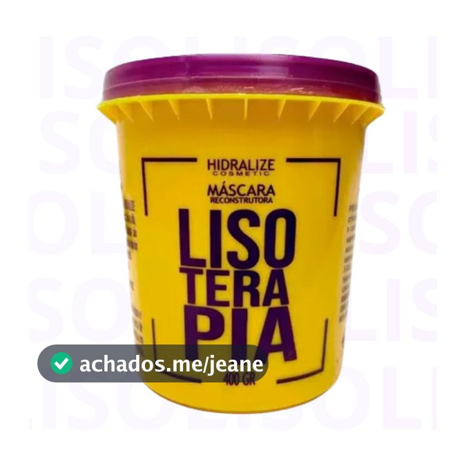 Mascara Reconstrutora Hidratação Capilar e Fortalecimento dos Fios Lisoterapia 400g