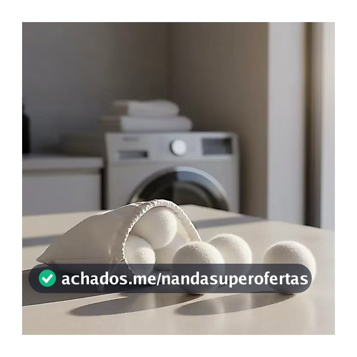 Kit 3 Ou 6 Pcs Dryer Balls Bolas De Lã Natural Seca Rápido Tira Pelos Amacia Sem Química Reutilizável Lavadora Secadora
