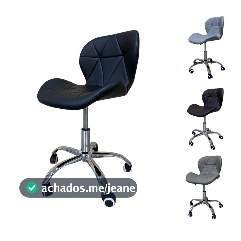 Cadeira escritorio / Banqueta Slim Giratoria FT SLB-105